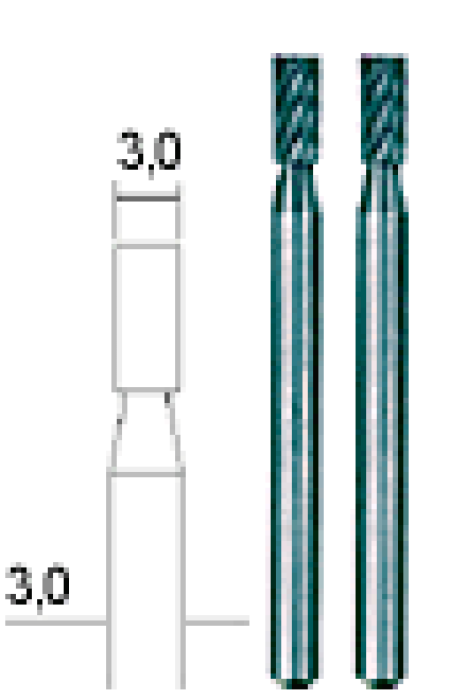 Proxxon Frässtifte aus Wolfram-Vanadium-Stahl, Ø3mm 2 Stück, 28722