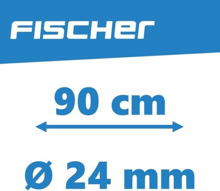 FISCHER Gliederschloss 90cm, schwarz 85861