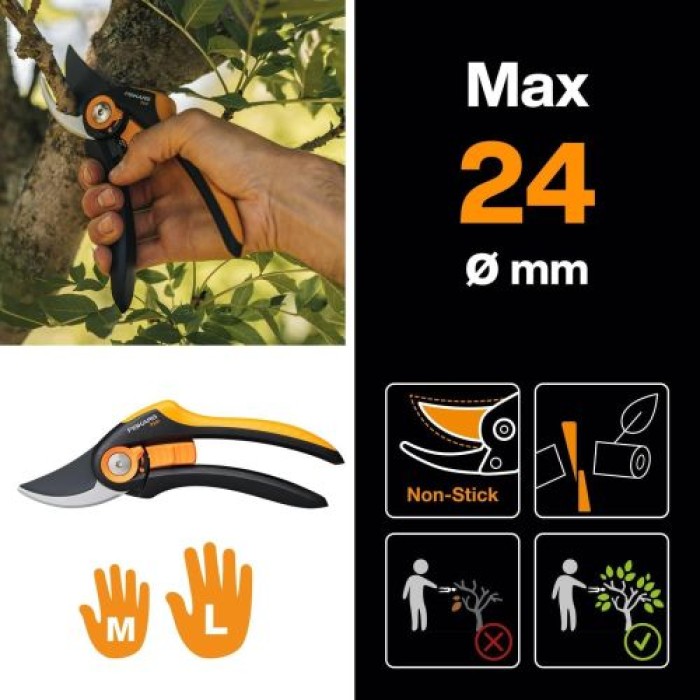 Fiskars Plus SmartFit Bypass-Gartenschere P541, 1057169