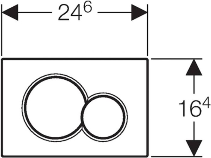 Geberit  Betätigungsplatte Sigma 01,  GE1157705