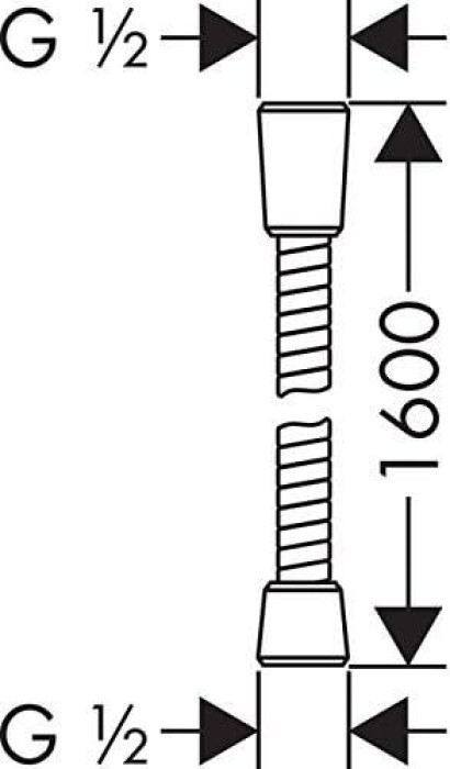 hansgrohe Brauseschlauch 160 cm, 28266000