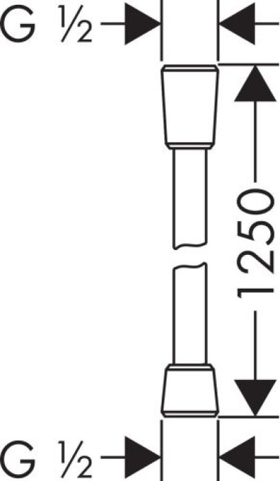 hansgrohe Isiflex Brauseschlauch 125 cm, 28272000