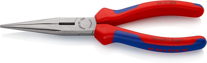 KNIPEX Flachrundzange mit Schneide, 2612200