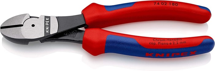 KNIPEX Kraft-Seitenschneider, 180 mm, 7402180