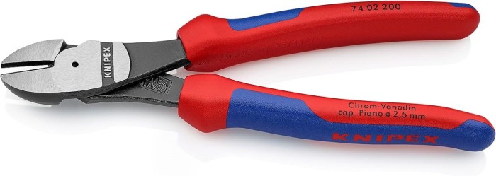 Knipex Kraft-Seitenschneider schwarz atramentiert,  200 mm, WKPT7402200