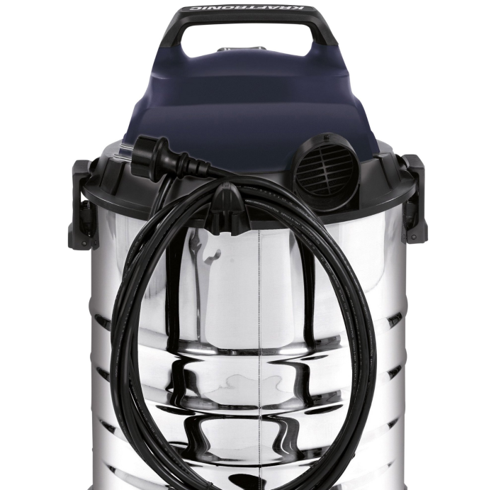 Kraftronic Nass-/Trockensauger KT-NT 30 S, 30 Liter Geräterückseite mit Kabel