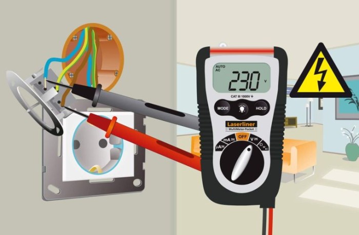 LASERLINER MultiMeter-Pocket Multimeter, Spannungs- und Strommessung, 083.032A