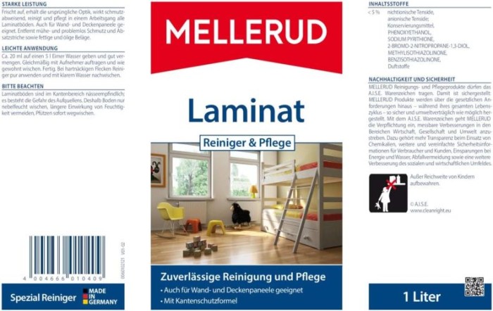 MELLERUD Laminat Reiniger & Pflege 1 L, 2001010409