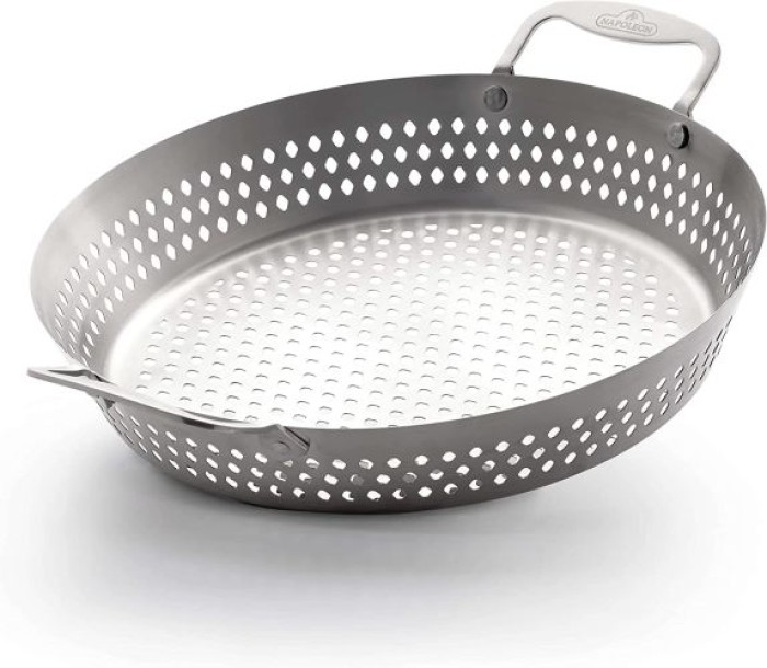 Napoleon Perforierter Edelstahl-Grill-Wok, Grillzubehör, 56027