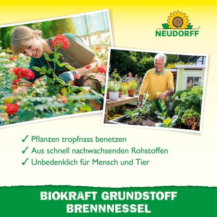 Neudorff BioKraft Grundstoff Brennnessel, Spray zur Abwehr von Schädlingen, 500 ml, 1997