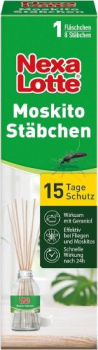 Nexa Lotte Moskito Stäbchen, 60ml - Effektiver Innenraum-Schutz gegen Stechmücken, 39050