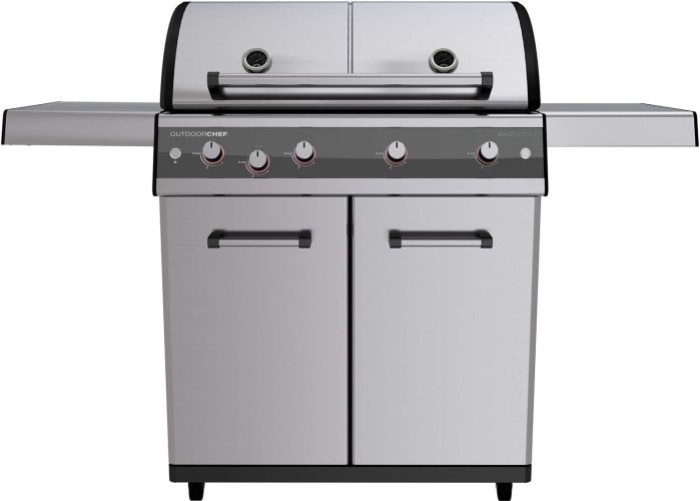 Outdoorchef Dualchef S 425 G, Edelstahl Gasgrill mit Seitenkocher, 18.700.11