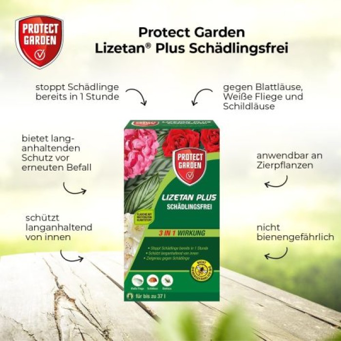 Protect Garden Lizetan Plus Schädlingsfrei, Blattlausfrei Konzentrat, 50 ml, A033223