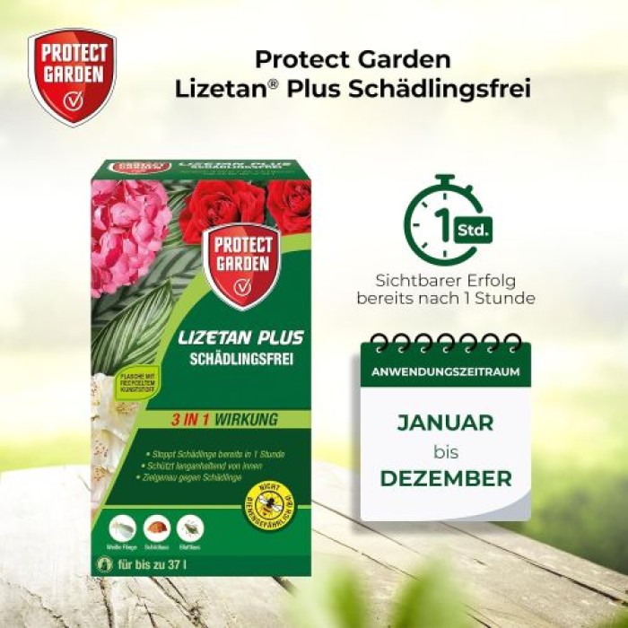Protect Garden Lizetan Plus Schädlingsfrei, Blattlausfrei Konzentrat, 50 ml, A033223
