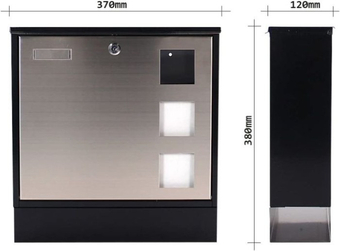 Rottner Briefkasten Design Mailbox, inkl. Befestigungsmaterial, T05535