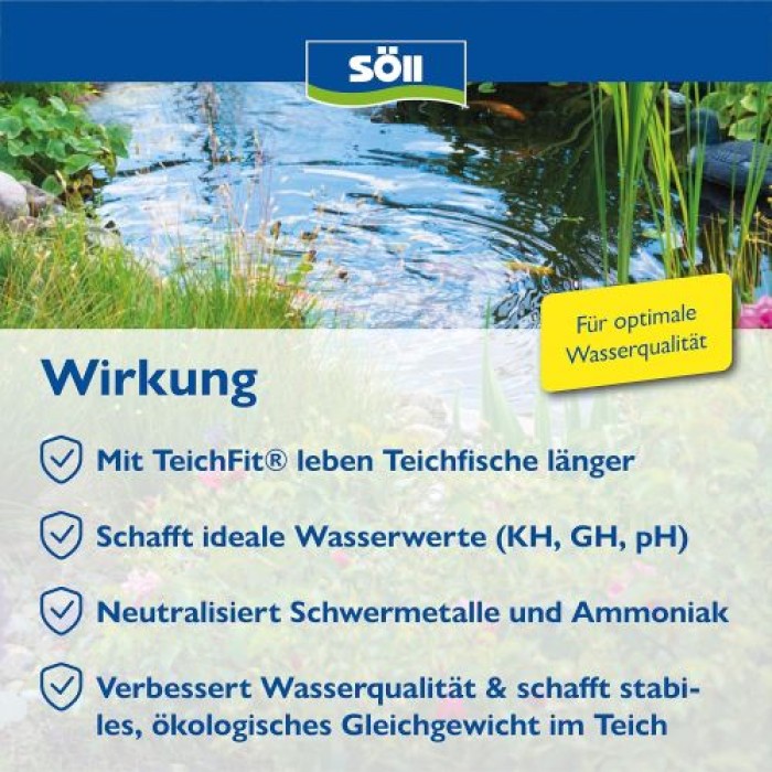 Söll TeichFit Grundpflegemittel, 500 g für 5.000 Liter, 81792