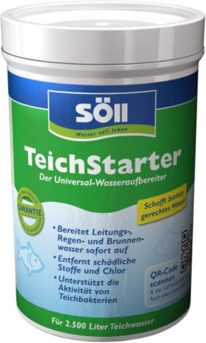 Söll TeichStarter Universal-Wasseraufbereiter  - wasserstabilisierendes Teichpflegemittel, 250 g, 81796