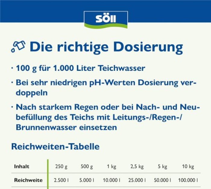 Söll TeichStarter Universal-Wasseraufbereiter  - wasserstabilisierendes Teichpflegemittel, 250 g, 81796