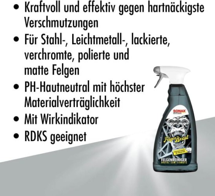 SONAX FelgenBeast Felgenreiniger, 1 Liter, 04333000