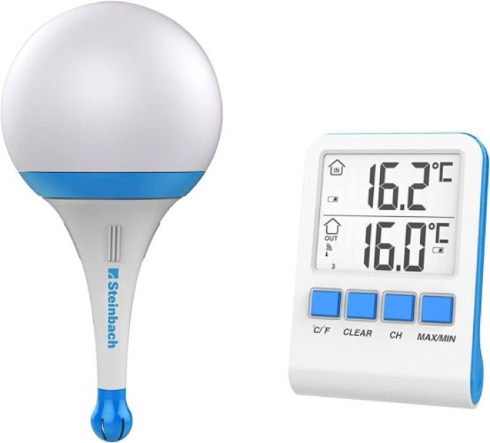 Steinbach Solarleuchte mit Funkthermometer, 061340