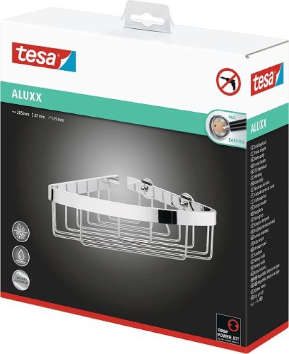 Tesa ALUXX Eck-Duschablage, 40209-00000-00