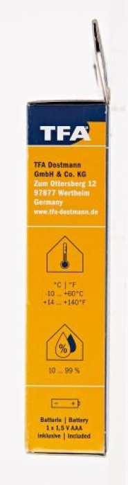 TFA Dostmann Digitales Thermo-Hygrometer Weiß, 30.5000.02