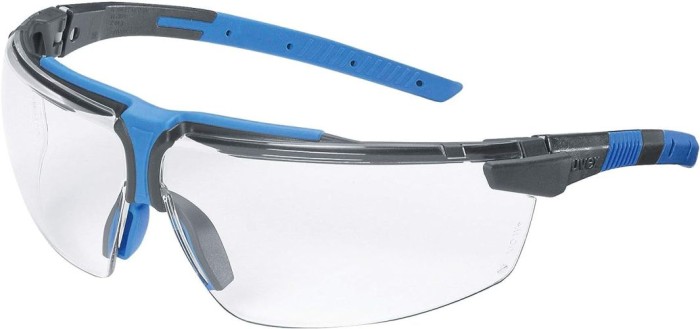 Uvex Bügelbrille I-3, Transparent/Schwarz-Blau, COXT938796