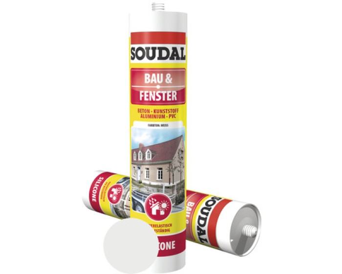 Soudal Bau+Fenster 300ml weiß, 118521