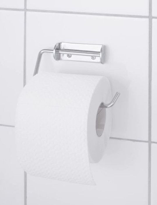 WENKO Toilettenpapierrollenhalter Simple - Stahl, 18266100